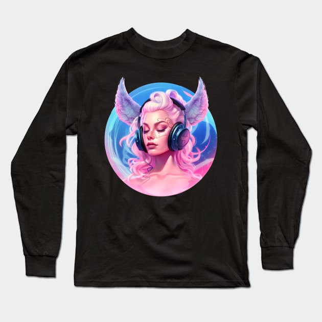 Dreampop Fae DJ Demon Long Sleeve T-Shirt by Brobocop